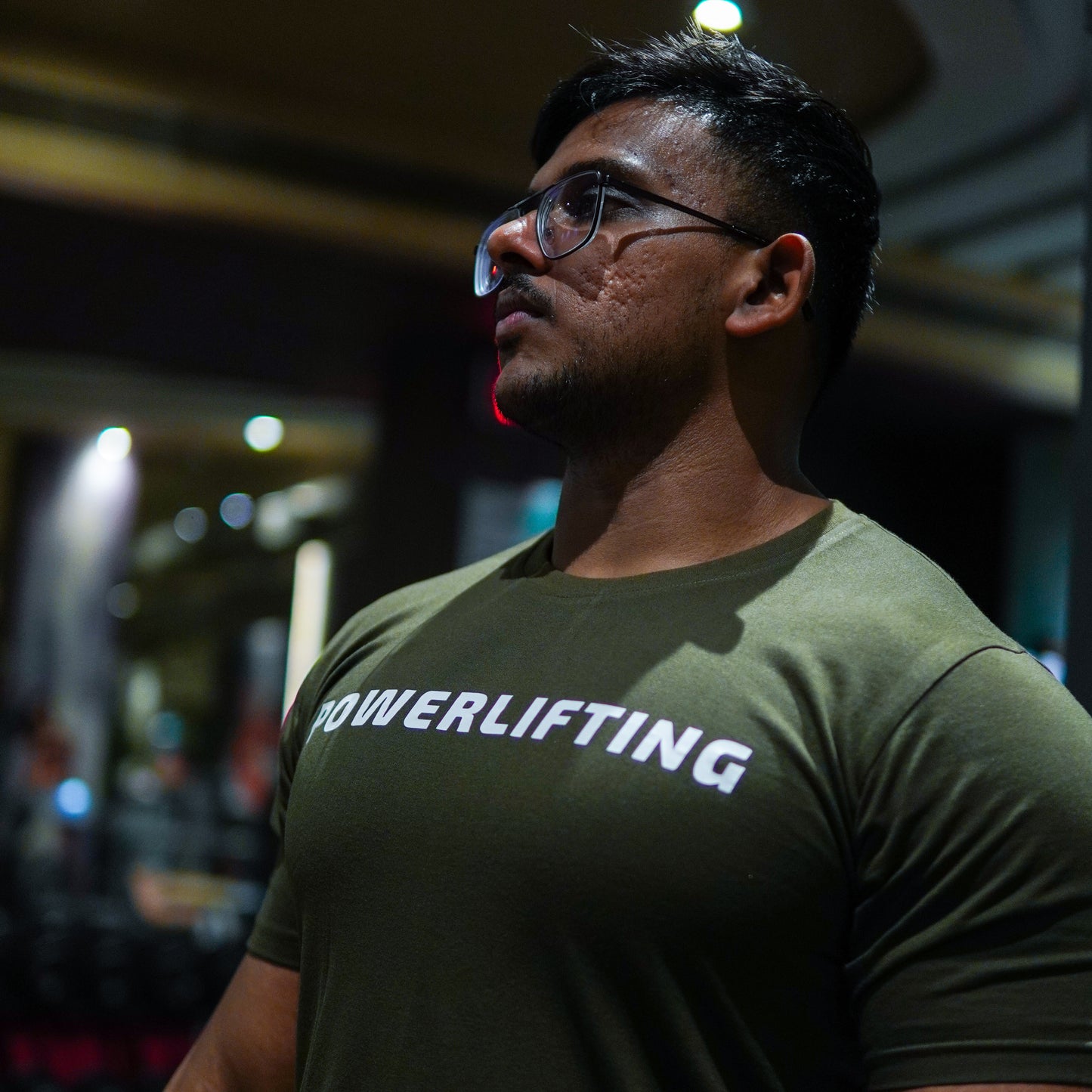 Classic Powerlifting T-shirt - Olive Green