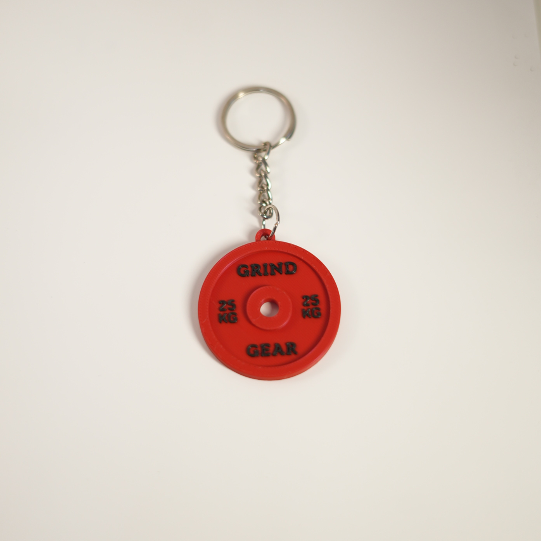 Powerlifting Plate Keychain