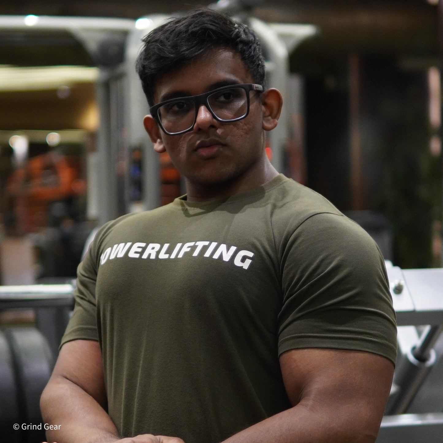Classic Powerlifting T-shirt - Olive Green